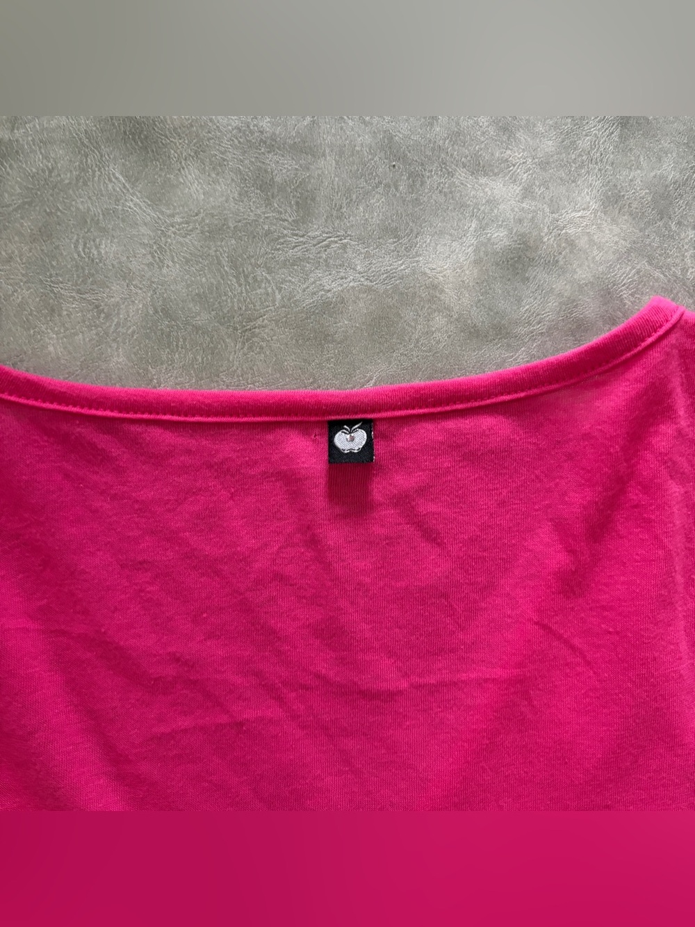 Y2K apple bottoms mcbling pink graphic short sleeve baby tee - Picture 11 of 13